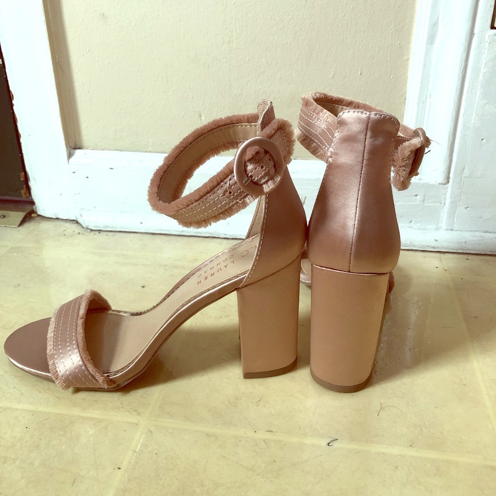 LAUREN CONRAD ROSE GOLD HEELS